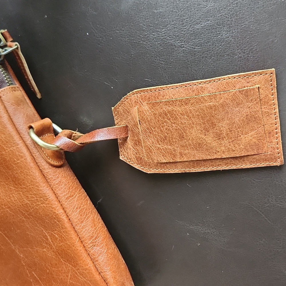 Vintage Carrier brown leather computer briefcase messenger bag - Picture 10 of 17